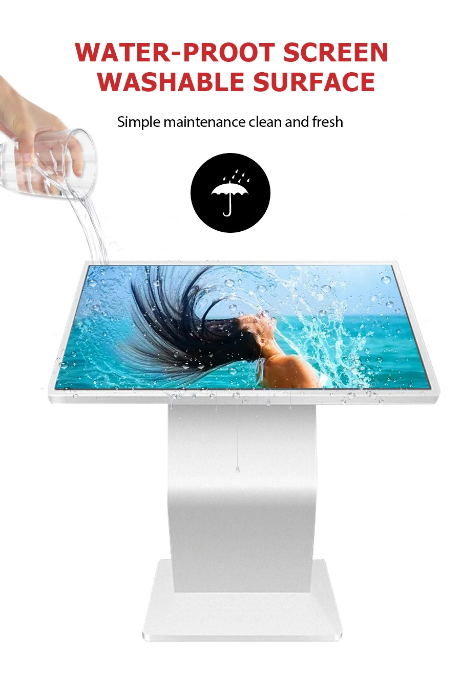 Multi Points Touch Table Self-Service Digital Signage Kiosk with WiFi 32 Inch Download