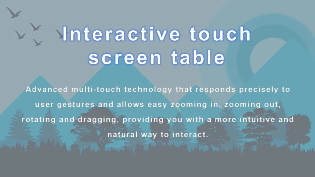43/55inch Coffee Conference Game Advertising Display Interactive Touch Screen Table